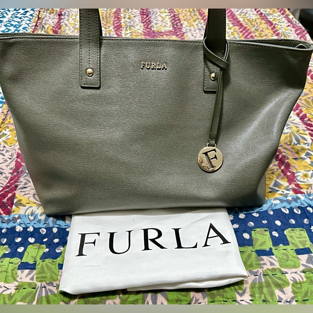 Furla Saffiano Leather Tote Bag- large